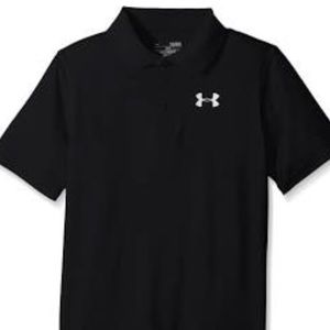 Under Armour Loose Black Heat Gear Polo